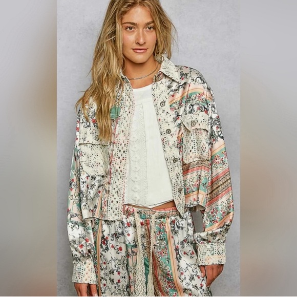 POL Patchwork Jacket and Joggers Set - Picture 4 of 6